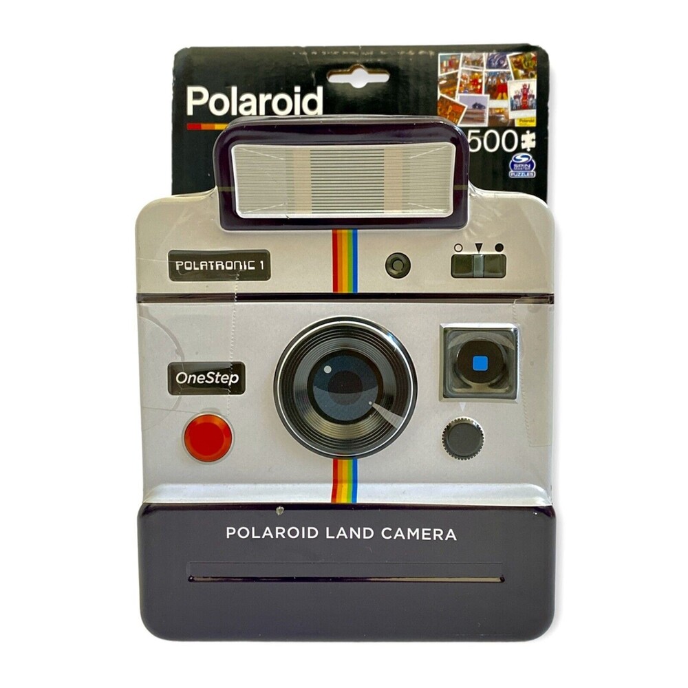 Polaroid Photos Jigsaw Puzzle 500 Pieces In Land Camera Tin (New With Flaw)